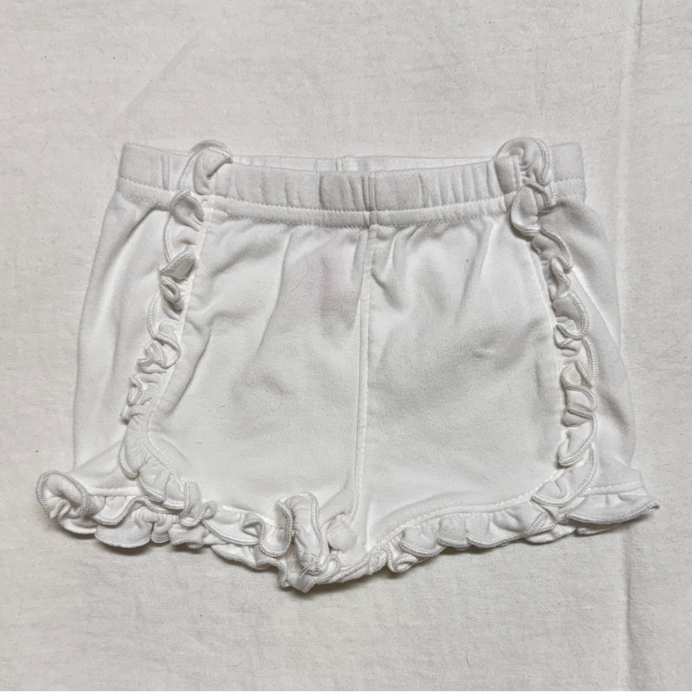 White Ruffle Shorts - Picture 5 of 6